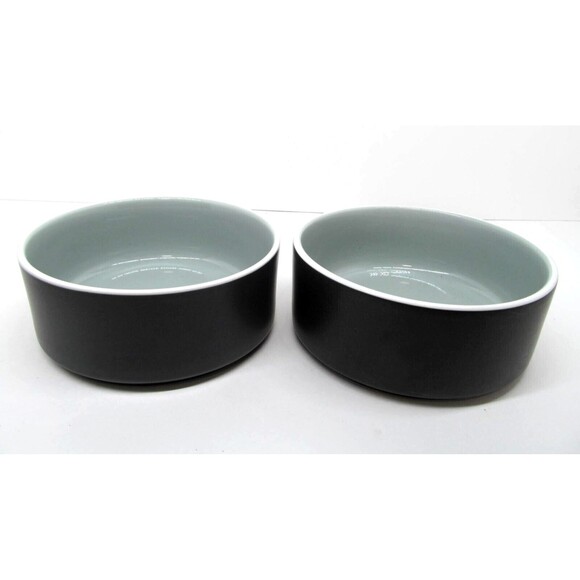 Noritake COLORTRIO Graphite 6" X 2 1/2" Cereal Bowls Set of 2 - Picture 1 of 8